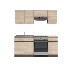 Modular kitchen JUNONA LINE 180 ZBL, wenge / sonoma oak